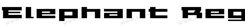 Elephant Regular字体转换